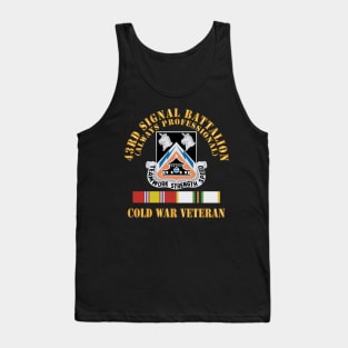 43rd Signal Battalion - Cold War Veteran - DUI w COLD SVC X 300 Tank Top